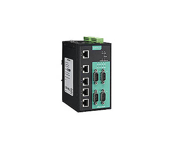 NPort S8455I-MM-SC-T - 4 port device server, RS-232/422/485, 3 port 10/100 Ethernet, 2 port 100M Multi mode Fiber, SC connector, by MOXA